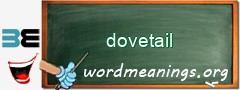 WordMeaning blackboard for dovetail